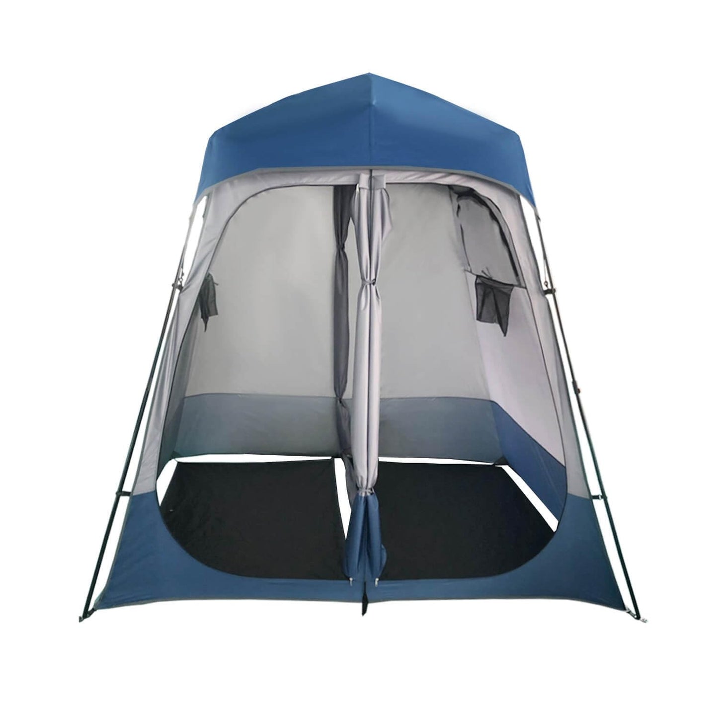 MOQI Camping Shower Tent 2 Room - Outdoor Shower Enclosure Portable Pop up Privacy Changing Tent with Floor, for Outdoor Showers, Changing, Dressing, and Toilets