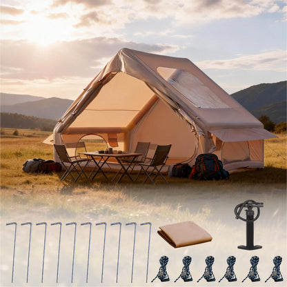 Inflatable Tent Quick Setup Blow Up with Skylight