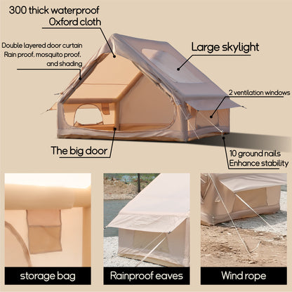 Inflatable Tent Quick Setup Blow Up with Skylight