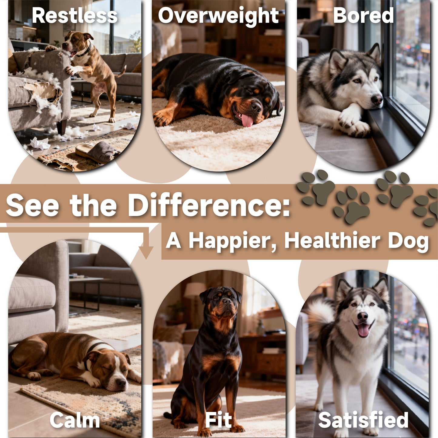 Large Medium Dogs Treadmill with Brake, up to 220lb Dog
