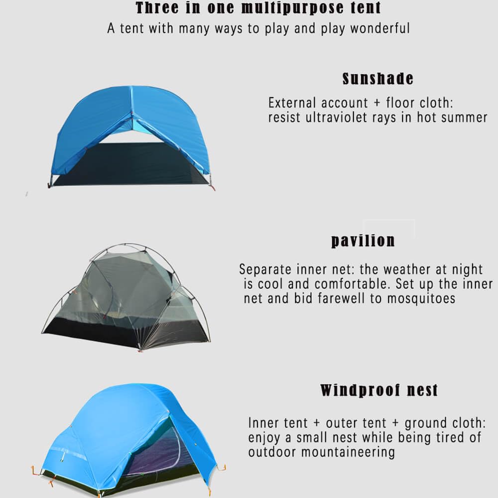 Camping Instant Cabin Tent,1-3 Person Family Tent with Rainfly,Easy Set up Tents,Waterproof Windproof Dome Tent,Outdoor Backpacking Tent for Hiking Travel