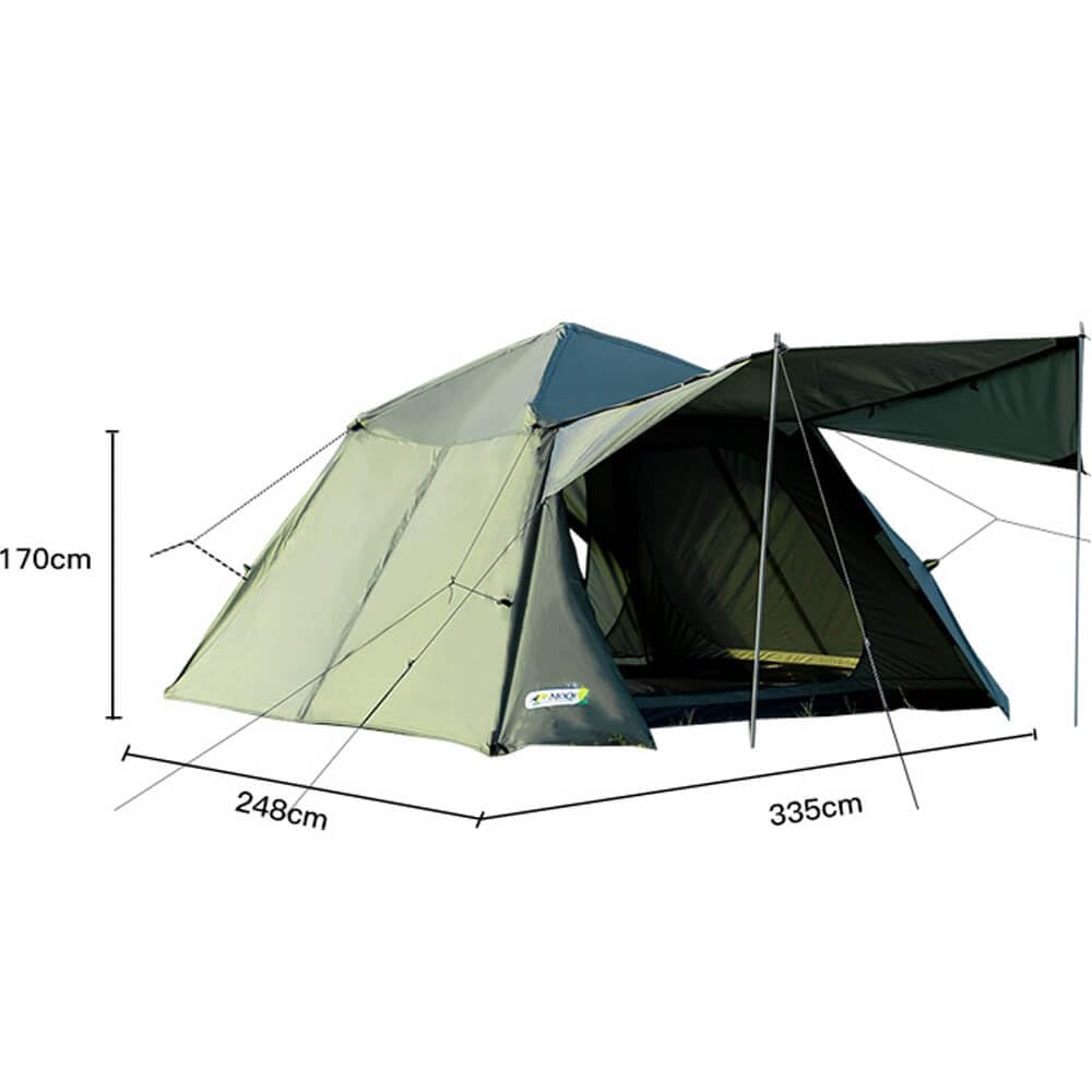 MOQI Pop Up Tents for Camping, 4 Person Instant Family Dome Tent with Removable Rain Fly Waterproof Automatic Tent for Backpacking,Hiking,Outdoor