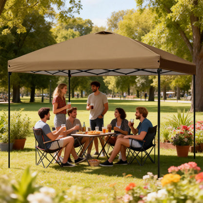 10x10 Pop Up Canopy with 300D 2 Air Vent Top for Outdoor
