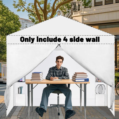 4 in 1 Mutifunction Sidewalls for 10x10 Canopy Tent White