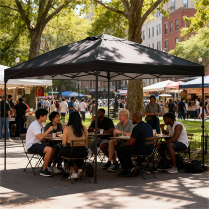 Instant One Hand Quick Setup Canopy 10ft x 10ft  with 2 Air Vents Top