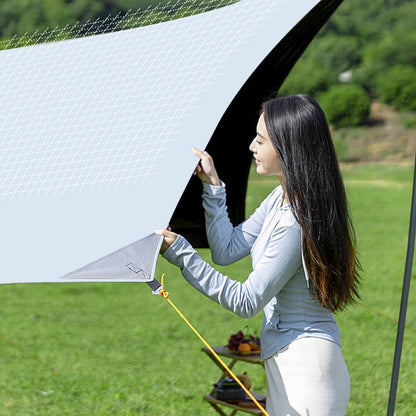 MOQI Hammock Rain Fly Camping Tarp Waterproof, Lightweight Backpacking Butterfly Shape Rain Tarp Shelter for Hiking Outdoor