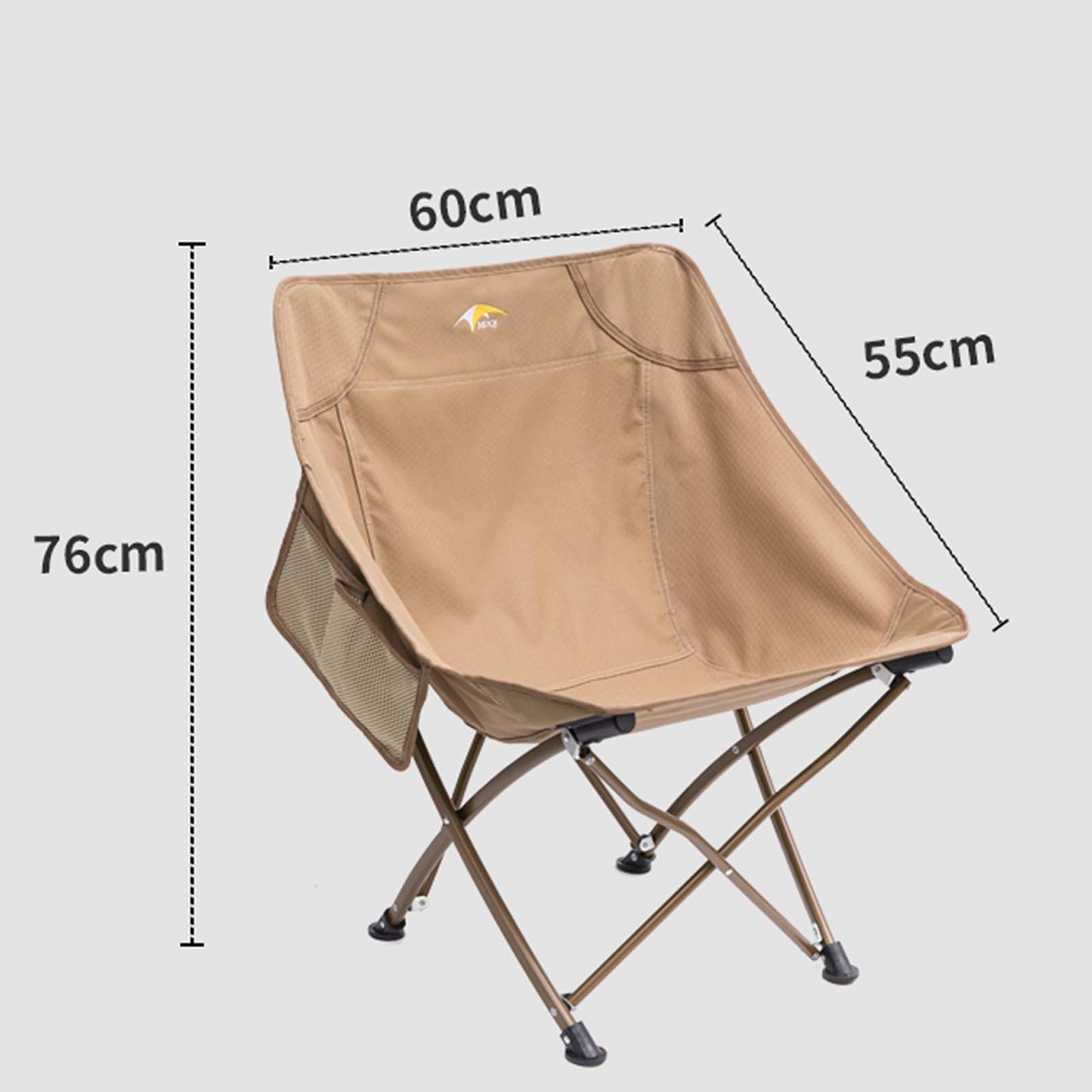 Camping Chairs for adults heavy duty, Oversized Low Back Lawn Chairs with 600D Oxford Fabric, Durable Steel Pipe,Non-slip Tip Cover for Outside, Camp, Sports, Beach, Outdoor, Lawn M
