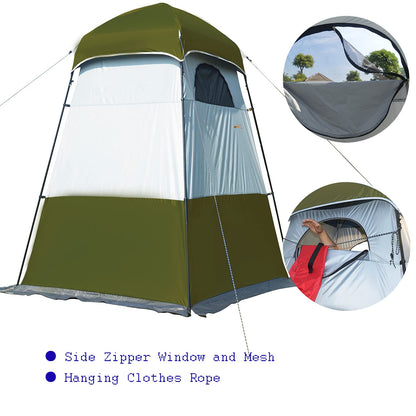 MOQI Oversize Shower Tent 95" H Privacy Shelter,Tall Bathroom Tent Portable Toilet Camp,Changing Tent Dressing Room Camp, Easy Set Up Outdoor Camping Privacy Shelter
