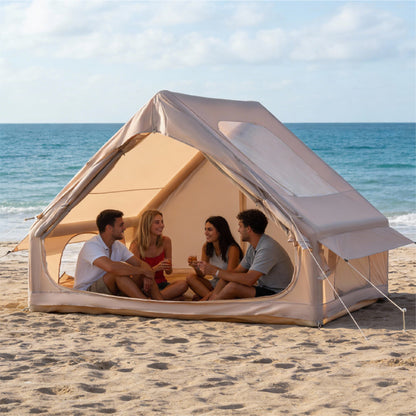 Inflatable Tent Quick Setup Blow Up with Skylight