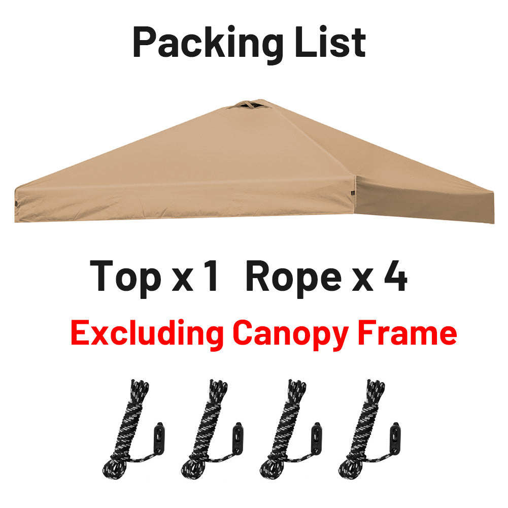 10x10 Straight Leg Canopy Replacement Top without Tent Frame