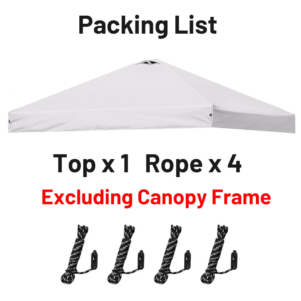 10x10 Straight Leg Canopy Replacement Top without Tent Frame